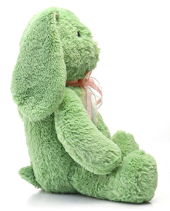 Babyhug Supersoft Bunny Soft Toy Green - Length 36 cm