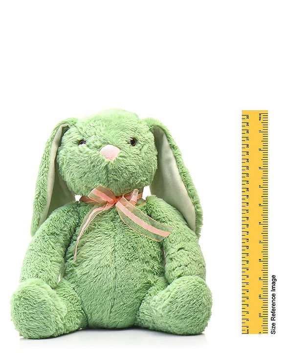Babyhug Supersoft Bunny Soft Toy Green - Length 36 cm