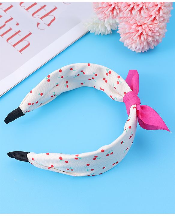 Babyhug Bow Applique Hair Band - Red