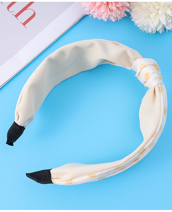 Pine Kids Knotted Hair Band Free Size - Beige