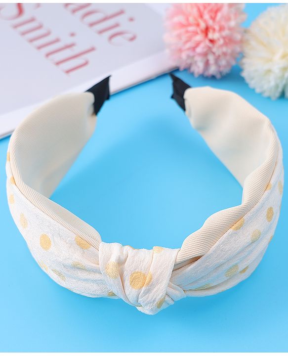 Pine Kids Knotted Hair Band Free Size - Beige