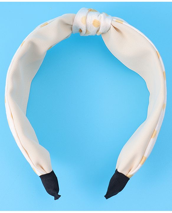 Pine Kids Knotted Hair Band Free Size - Beige