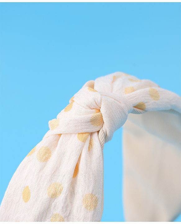 Pine Kids Knotted Hair Band Free Size - Beige