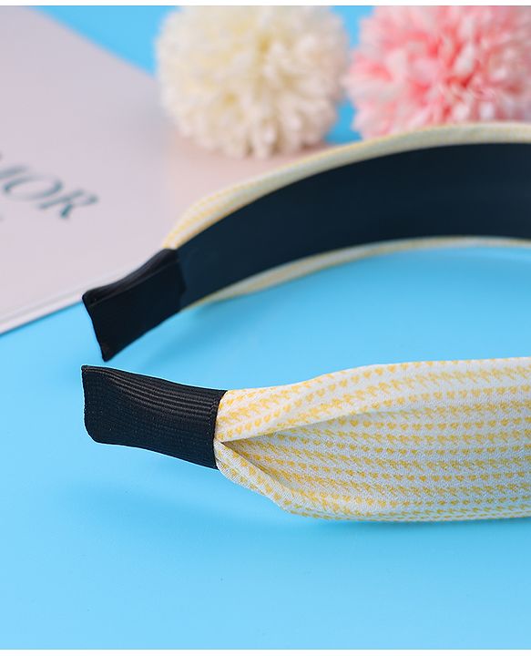 Pine Kids Hair Band with Bow Applique Free Size - Yellow