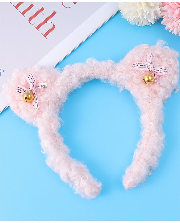 Babyhug Hair Band with Bow Applique Free Size - Pink