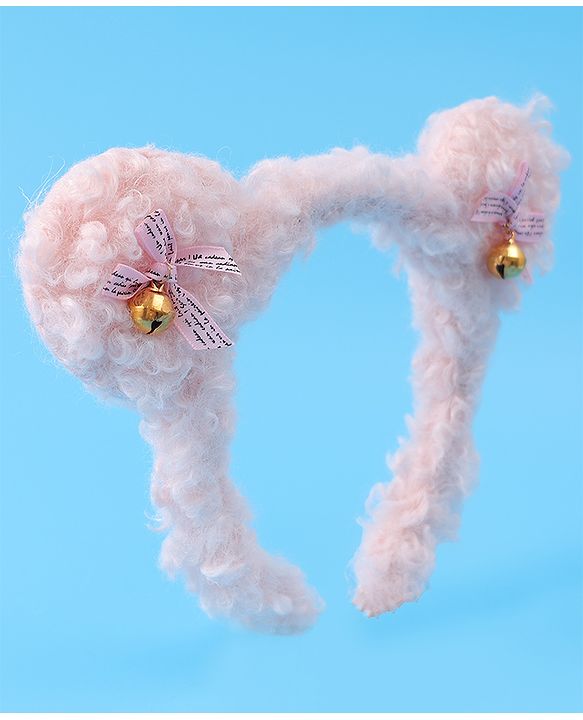 Babyhug Hair Band with Bow Applique Free Size - Pink