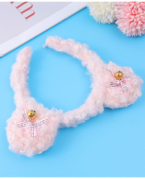 Babyhug Hair Band with Bow Applique Free Size - Pink