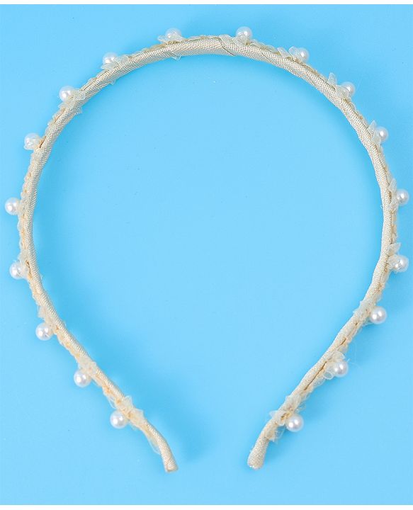 Pine Kids Pearl Hair Band Free Size - Yellow