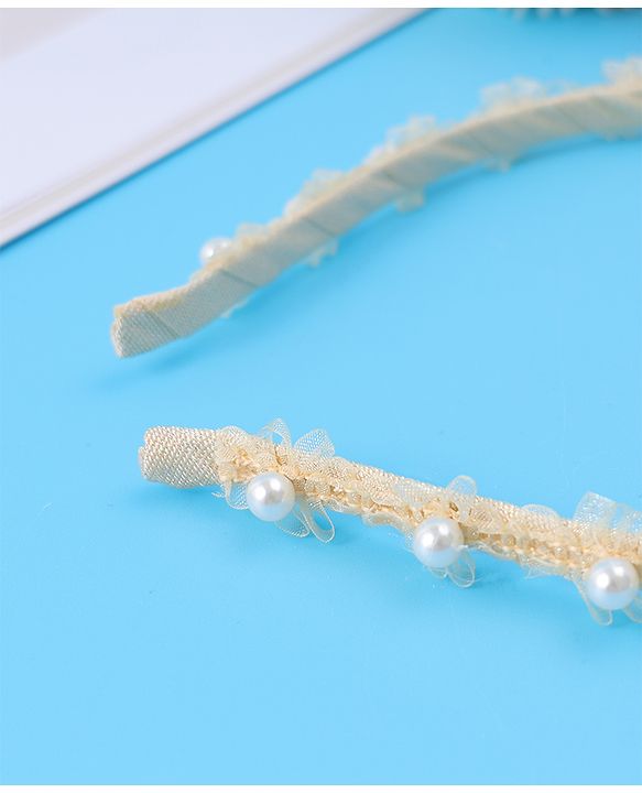 Pine Kids Pearl Hair Band Free Size - Yellow