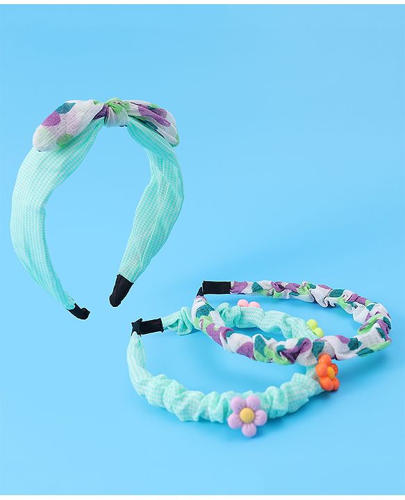 Babyhug Assorted Hair Bands Free Size Set of 3 - Multicolor