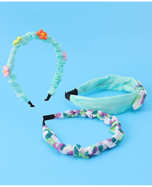 Babyhug Assorted Hair Bands Free Size Set of 3 - Multicolor