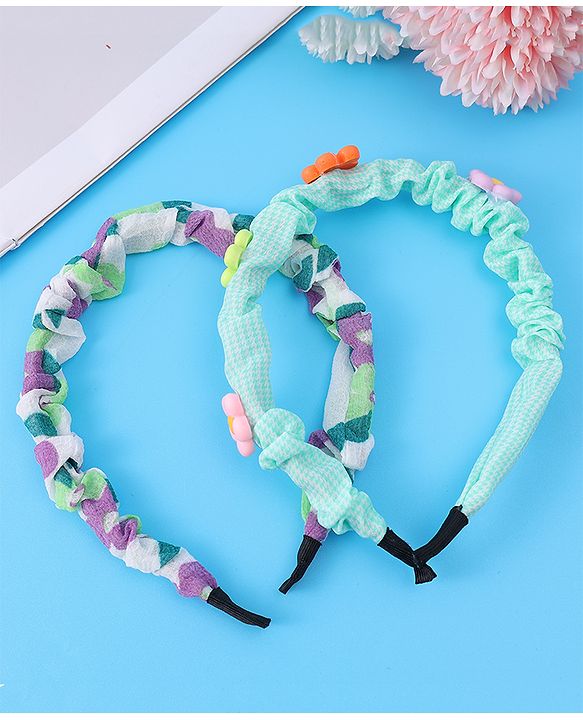 Babyhug Assorted Hair Bands Free Size Set of 3 - Multicolor