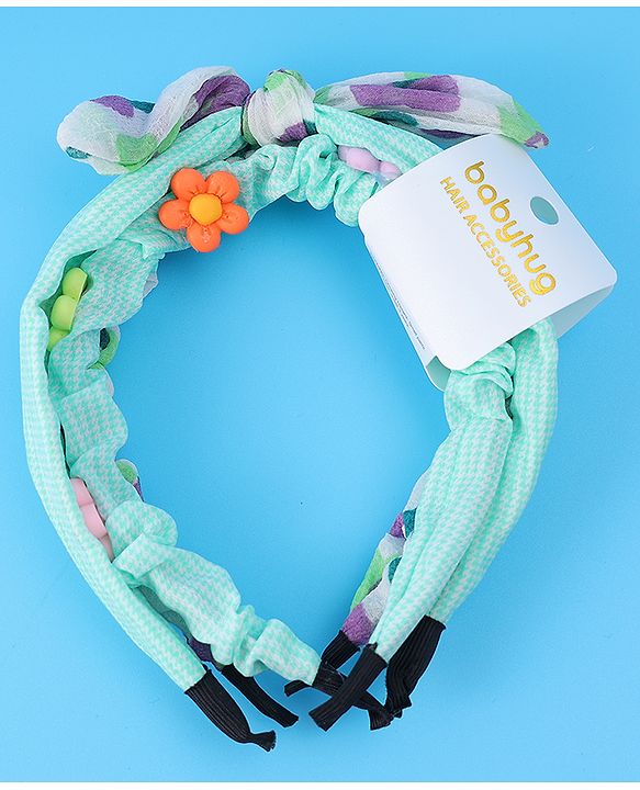 Babyhug Assorted Hair Bands Free Size Set of 3 - Multicolor