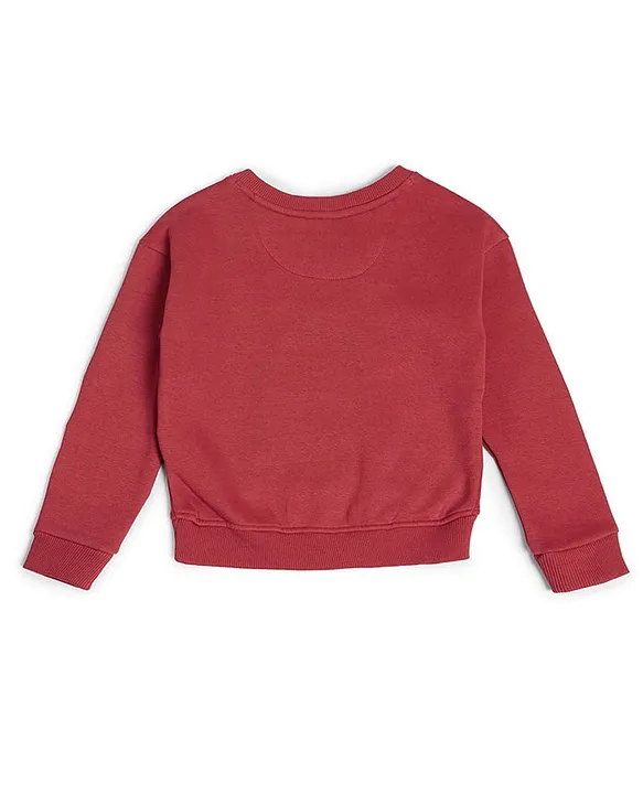 Buy US Polo Assn Cotton Knit Full Sleeves Sweatshirt With Bow