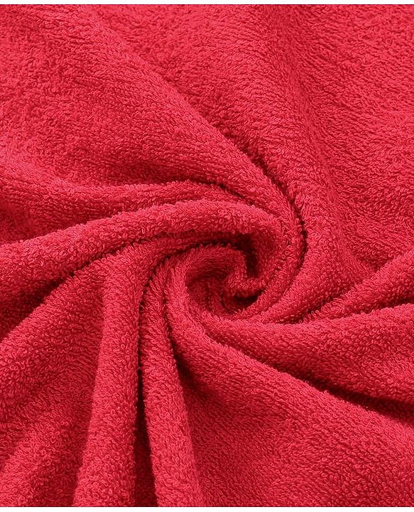Babyhug Cotton Woven Hooded Towel With Santa Patch Embroidery 72 x B 72 cm - Red
