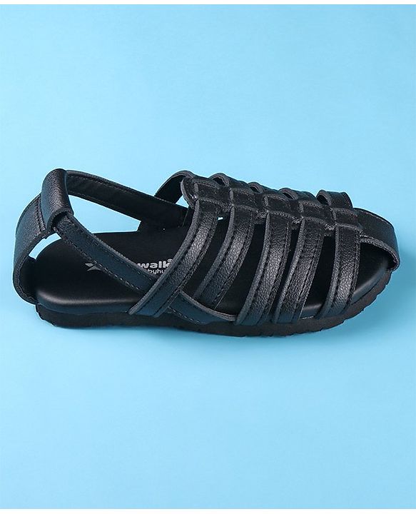 Cute Walk by Babyhug Back Covered Slip on Sandal - Black