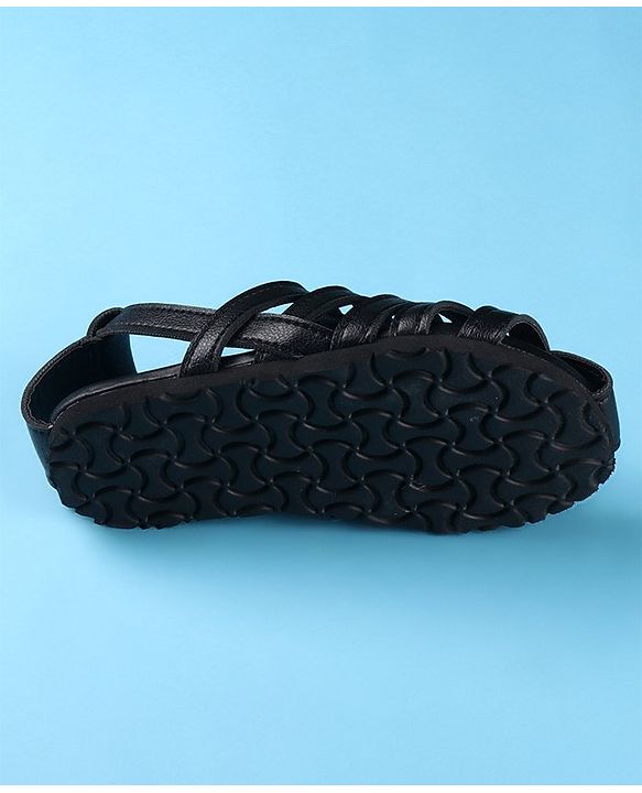 Cute Walk by Babyhug Back Covered Slip on Sandal - Black
