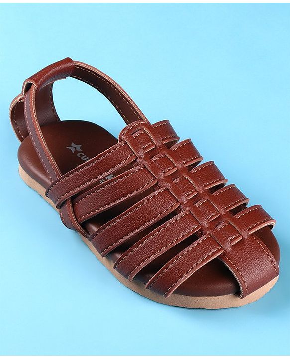 Cute Walk by Babyhug Back Covered Slip on Sandal - Black
