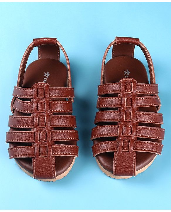 Cute Walk by Babyhug Back Covered Slip on Sandal - Black
