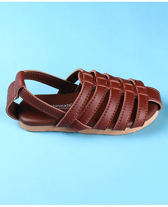 Cute Walk by Babyhug Back Covered Slip on Sandal - Black