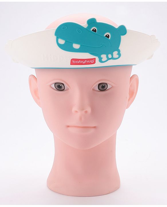 Babyhug Crocodile Shaped Shower Cap - Blue