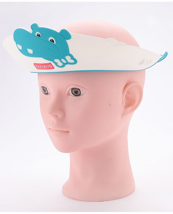 Babyhug Crocodile Shaped Shower Cap - Blue
