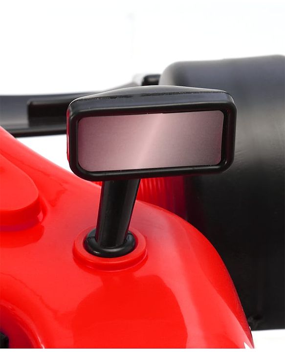 Babyhug F1 Little Racer Foldable Activity Walker with Adjustable Height|Music & Lights|Steering Wheel with Comfy Seat & Push Handle - Red