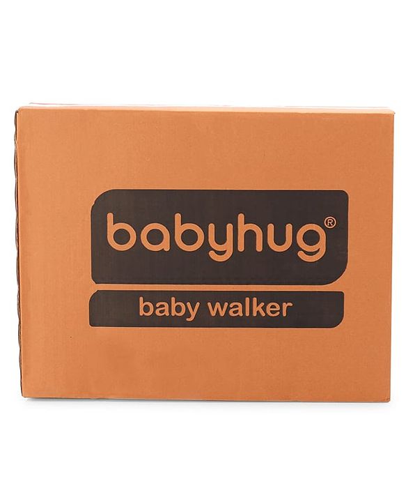 Babyhug F1 Little Racer Foldable Activity Walker with Adjustable Height|Music & Lights|Steering Wheel with Comfy Seat & Push Handle - Red