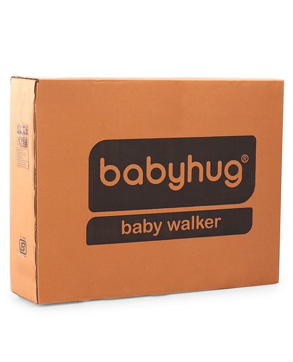 Babyhug F1 Little Racer Foldable Activity Walker with Adjustable Height|Music & Lights|Steering Wheel with Comfy Seat & Push Handle - Red