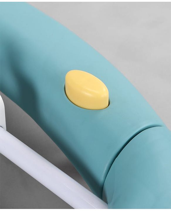 Babyhug 2 In 1 Multifunctional Baby Walker Cum Rocker With 3 Level Height Adjustment Musical Play Tray & Monkey Toy - Sea Green