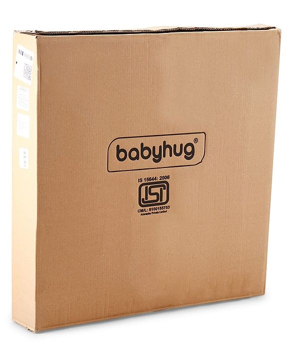 Babyhug 2 In 1 Multifunctional Baby Walker Cum Rocker With 3 Level Height Adjustment Musical Play Tray & Monkey Toy - Sea Green