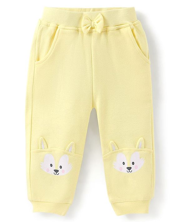 Babyhug Terry Knit Full Sleeves Puppy Printed T-Shirt & Jogger Set - Blue & Cream
