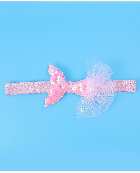 Babyhug Headbands With Bow Applique Pack of 5 - Pink
