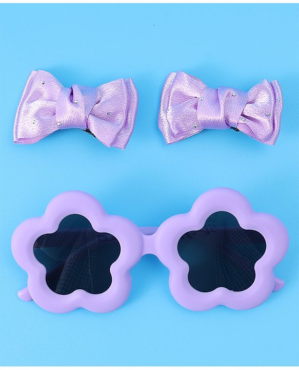 Babyhug Hairband & Sunglasses Combo Set Free Size - Purple