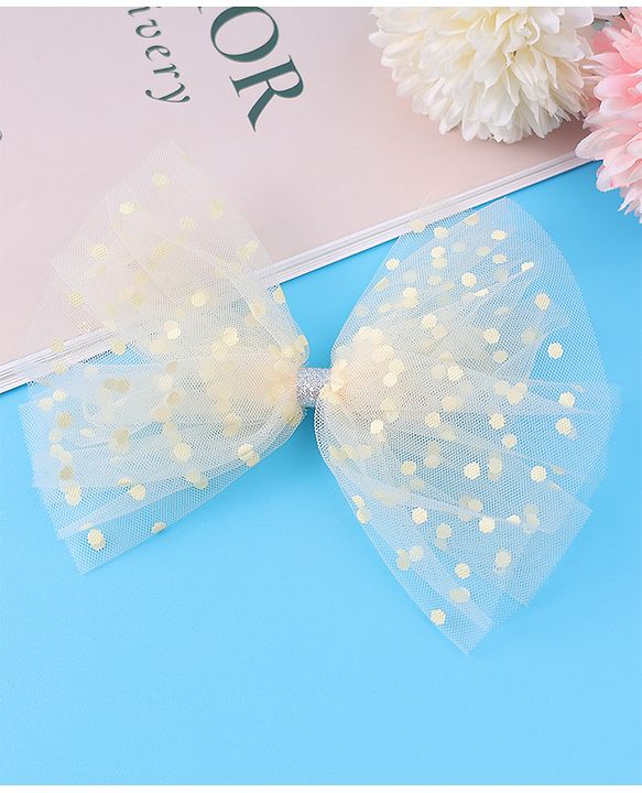 Babyhug Hair Accessories Combo Set Free Size with Bow Applique - Beige
