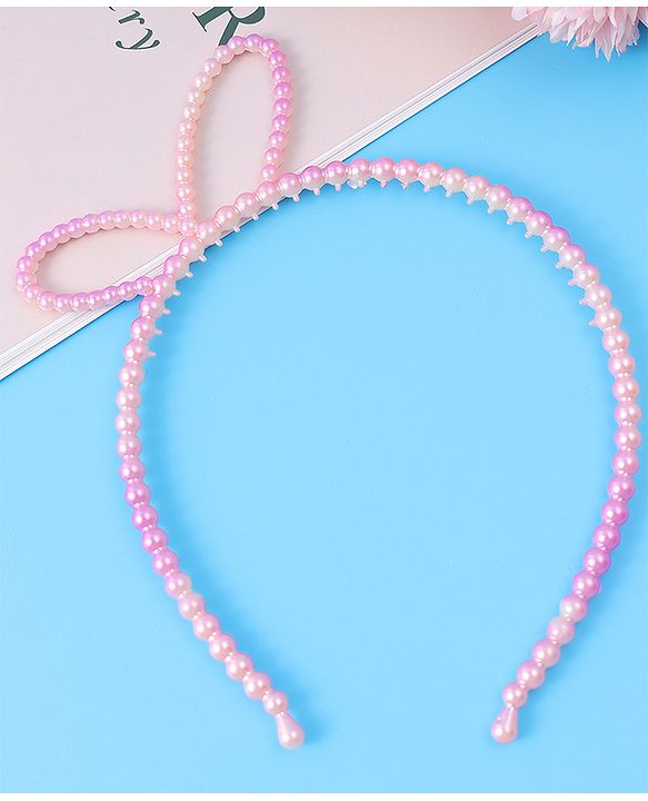 Babyhug Sequin & Pearl Embellished Hair Accessories Combo Set Pack of 4 - Multicolor
