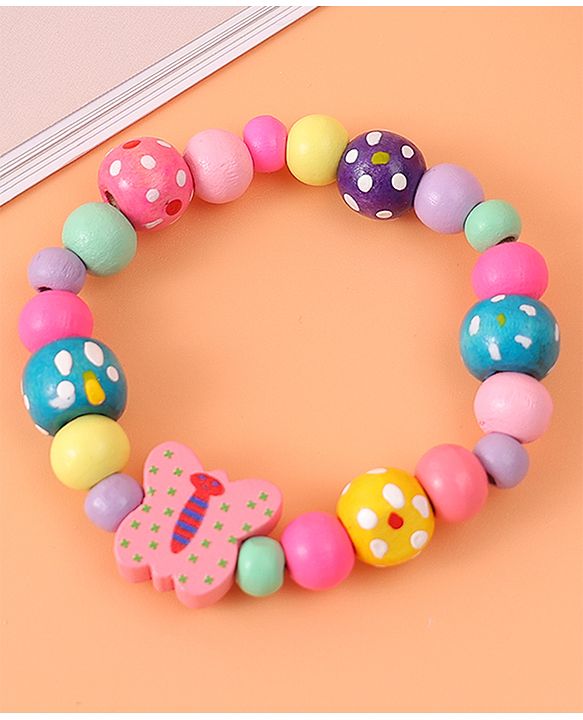Babyhug Free Size Beads Jewellery Set - Pink