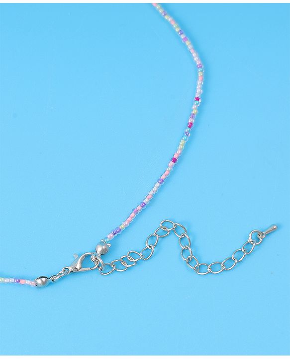 Babyhug Necklace With Floral Applique - Purple
