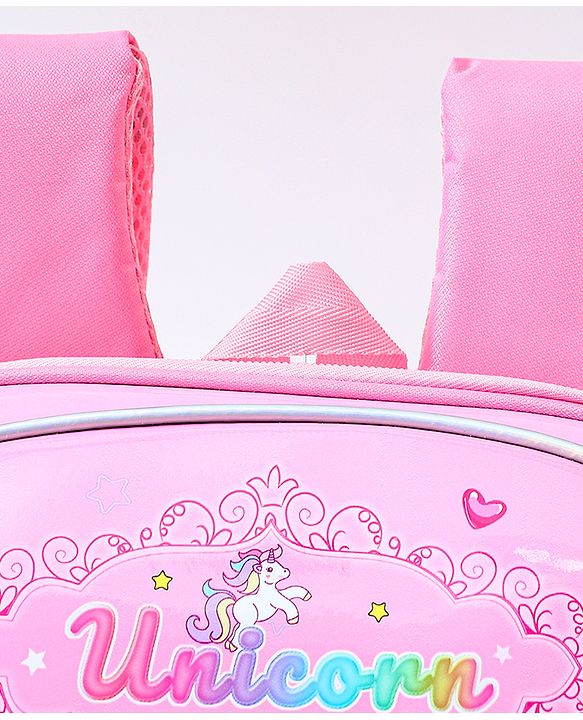 Babyhug Backpack With Unicorn Print Pink - Height 14.5 Inches