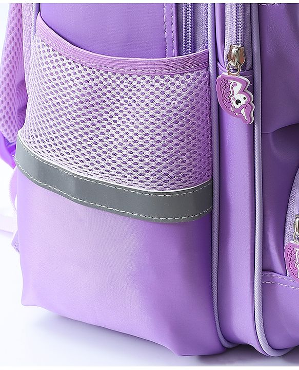 Babyhug Backpack With Unicorn Print Purple - Height 16.5 Inches