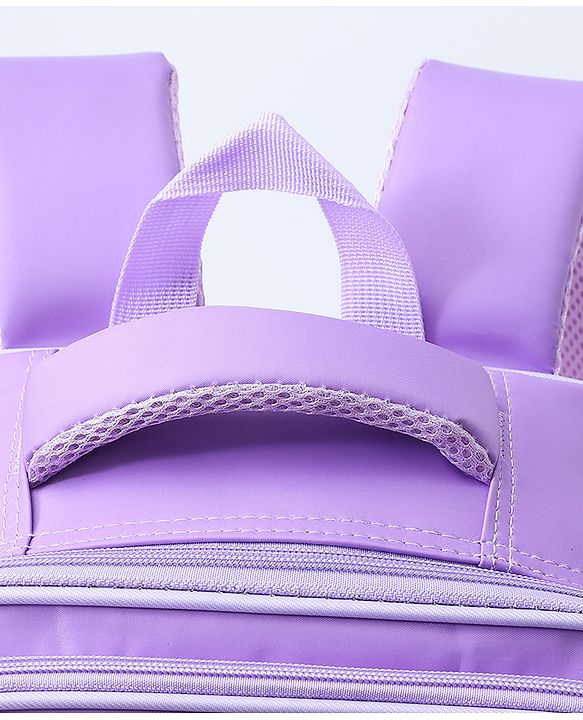 Babyhug Backpack With Unicorn Print Purple - Height 16.5 Inches