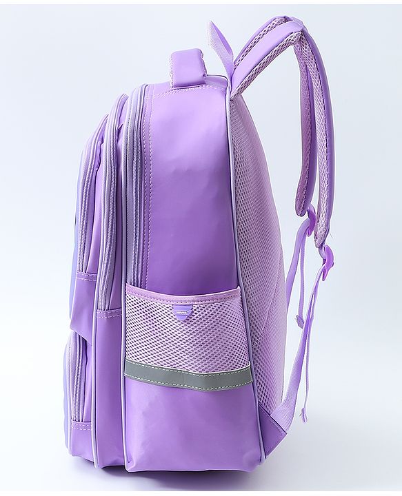 Babyhug Backpack With Unicorn Print Purple - Height 16.5 Inches