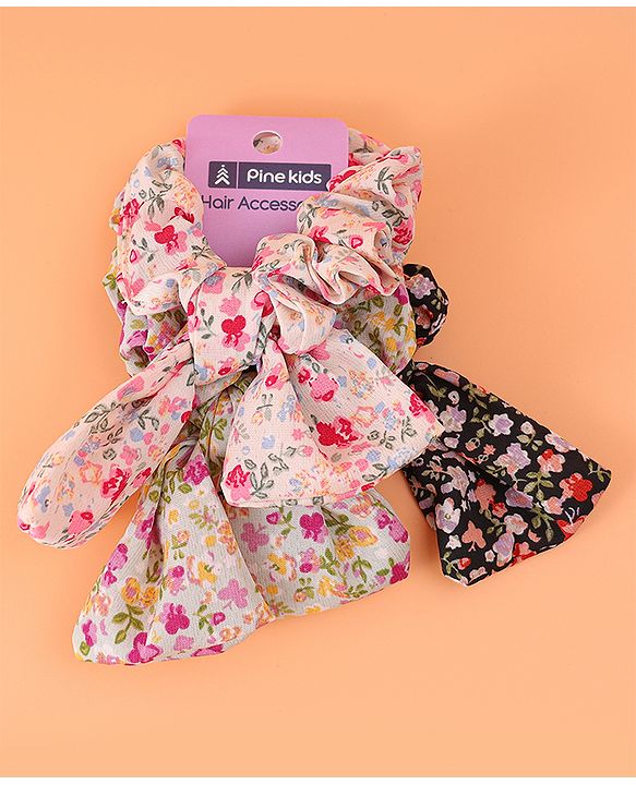 Pine Kids Rubber Bands & Scrunchies Set - Multicolor