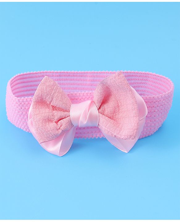 Babyhug Headbands With Bow Applique Pack of 3 - Multicolor