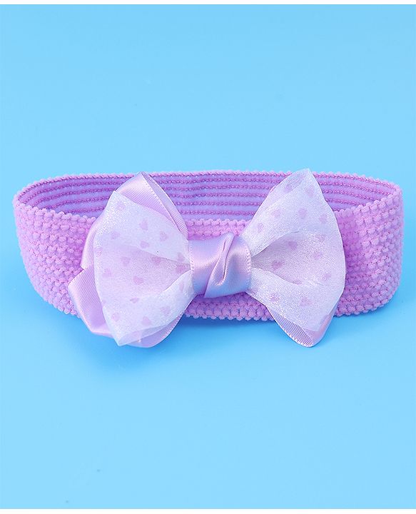 Babyhug Headbands With Bow Applique Pack of 3 - Multicolor
