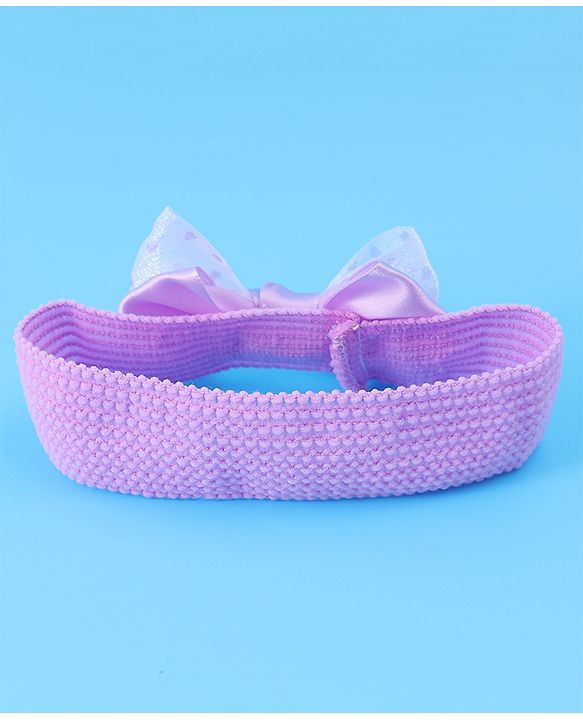 Babyhug Headbands With Bow Applique Pack of 3 - Multicolor