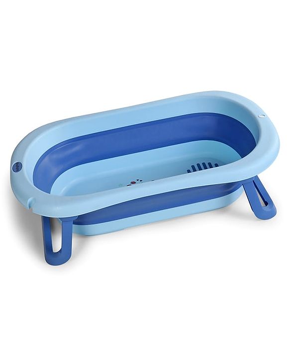 Babyhug Disney Foldable Baby Bathtub with Cushion & Mickey & Friends Graphics -White