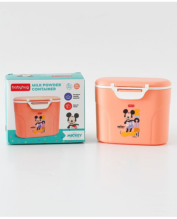 Babyhug Disney Milk Powder Storage Container with Spoon & Mickey Mouse Print - 500 ml