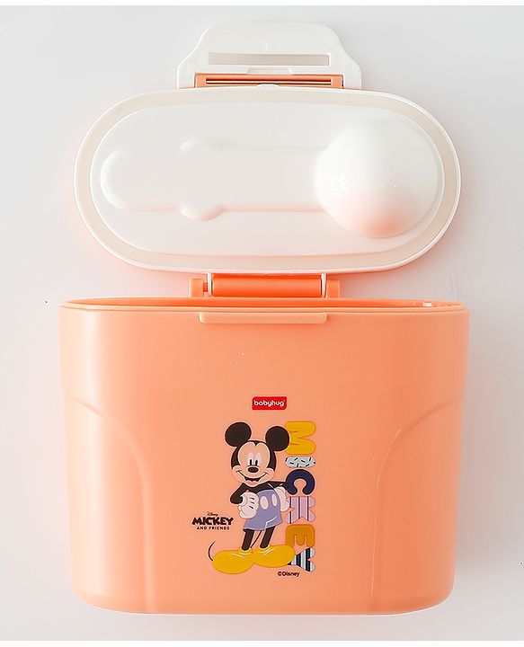 Babyhug Disney Milk Powder Storage Container with Spoon & Mickey Mouse Print - 500 ml