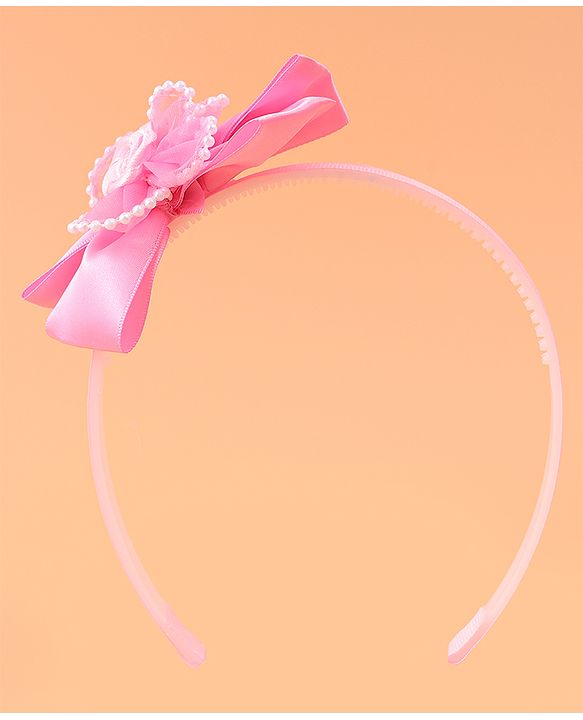 Babyhug Hair Accessories Combo Sets with Bow Applique - Pink